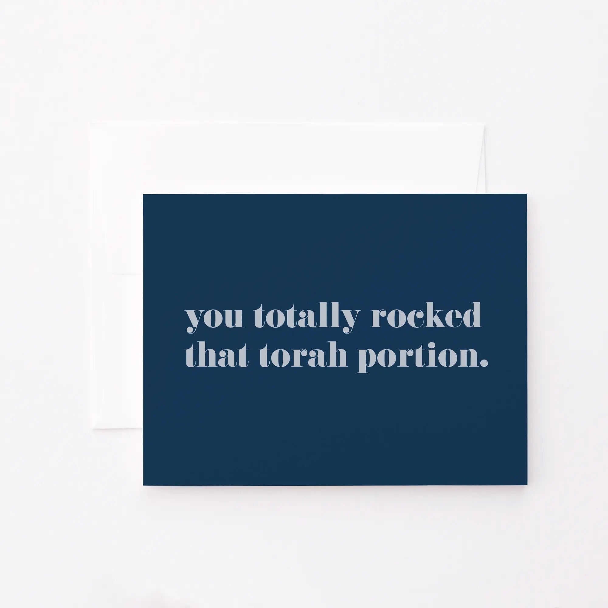You Totally Rocked that Torah Portion Blue Card