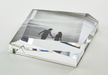 Lucite Paperweight Photo Frame