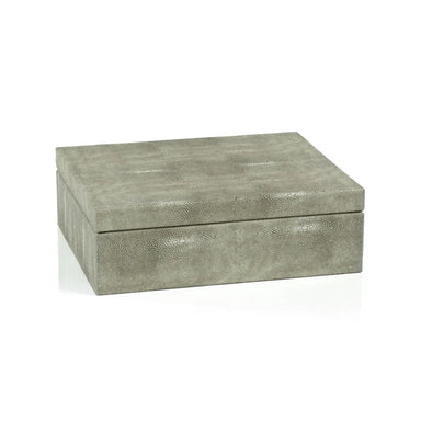 Large Moorea Shagreen Leather Box