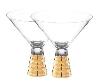 Gold Truro Martini Glasses s/2